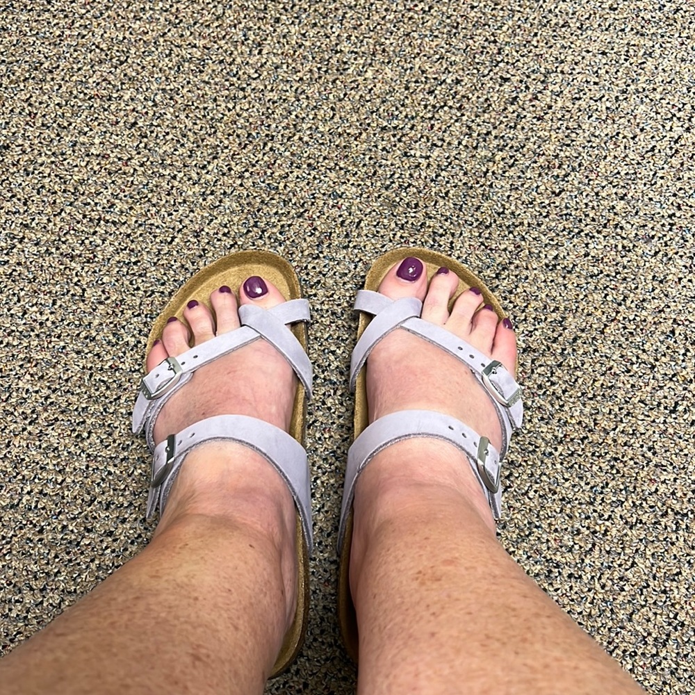 Birkenstock sandals worn twice